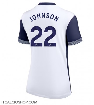 Tottenham Hotspur Brennan Johnson #22 Prima Maglia Femmina 2024-25 Manica Corta